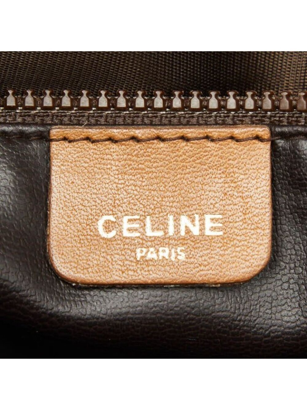 Celine Macadam Shoulder Bag Crossbody Beige Leather - Picture 7 of 8